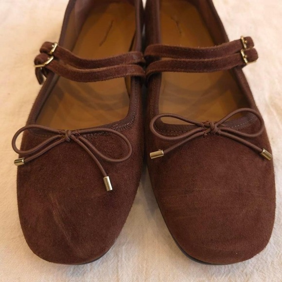 Madewell Greta Bow Double Strap - Size 7.5/NY367/ Soft Mahogany - Picture 2 of 8